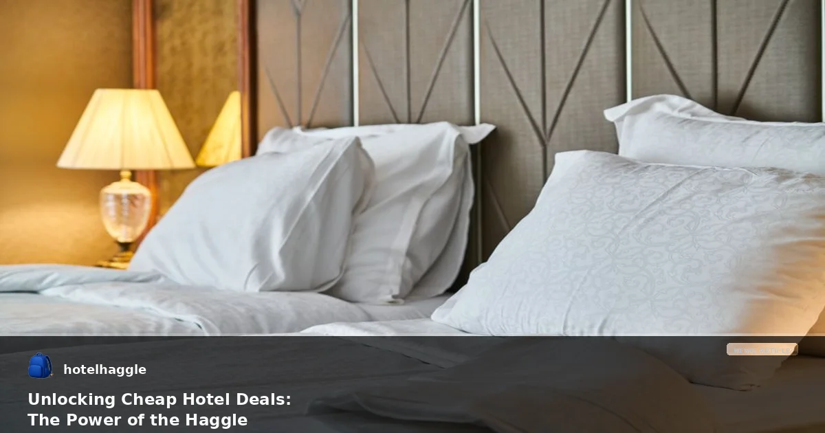 Unlocking Cheap Hotel Deals: The Power of the Haggle