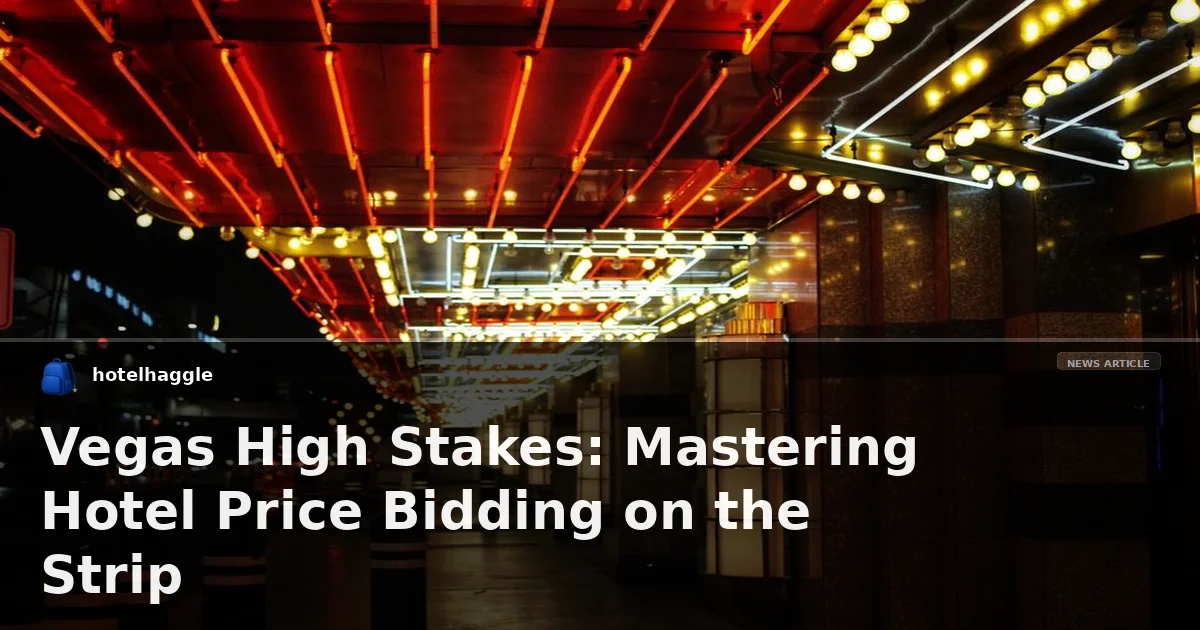Vegas High Stakes: Mastering Hotel Price Bidding on the Strip
