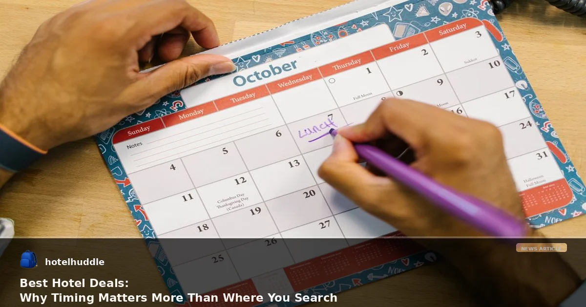 Best Hotel Deals: Why Timing Matters More Than Where You Search