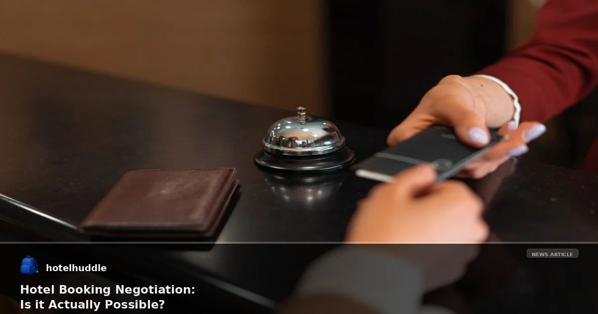 Hotel Booking Negotiation: Is it Actually Possible?