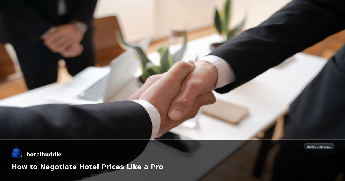 How to Negotiate Hotel Prices Like a Pro