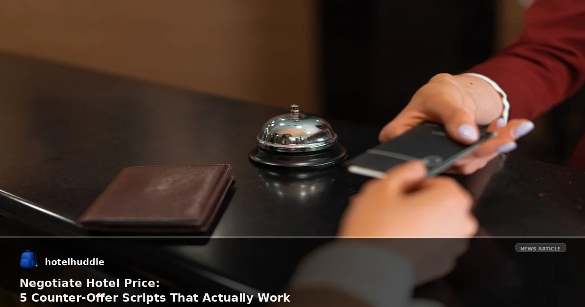 Negotiate Hotel Price: 5 Counter-Offer Scripts That Actually Work