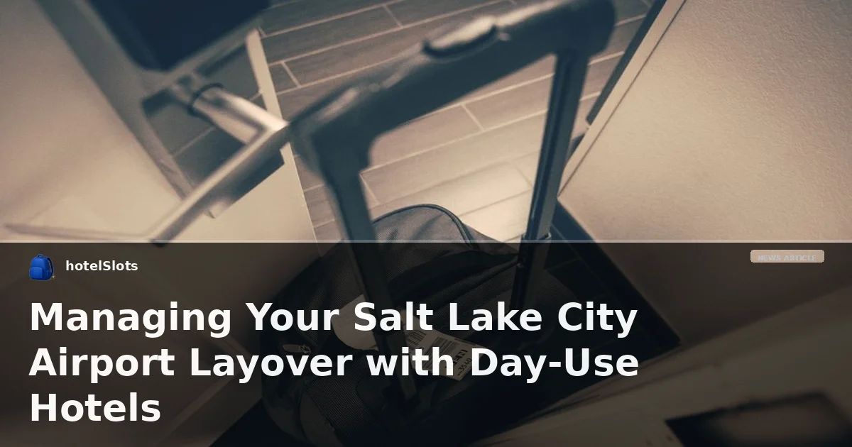 Managing Your Salt Lake City Airport Layover with Day-Use Hotels