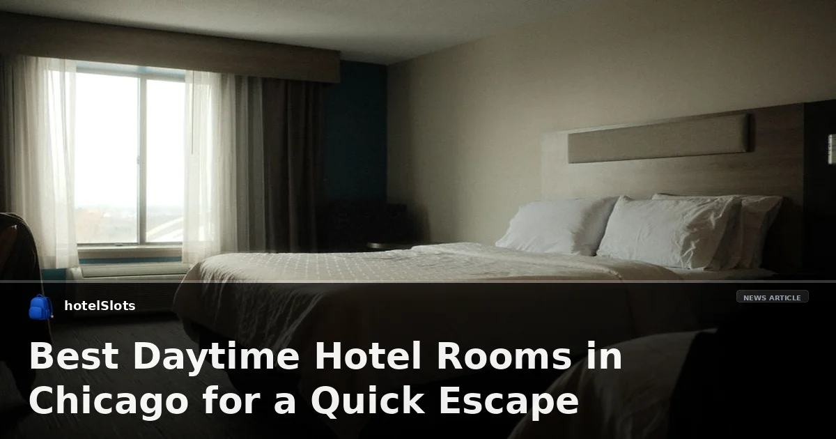 Best Daytime Hotel Rooms in Chicago for a Quick Escape