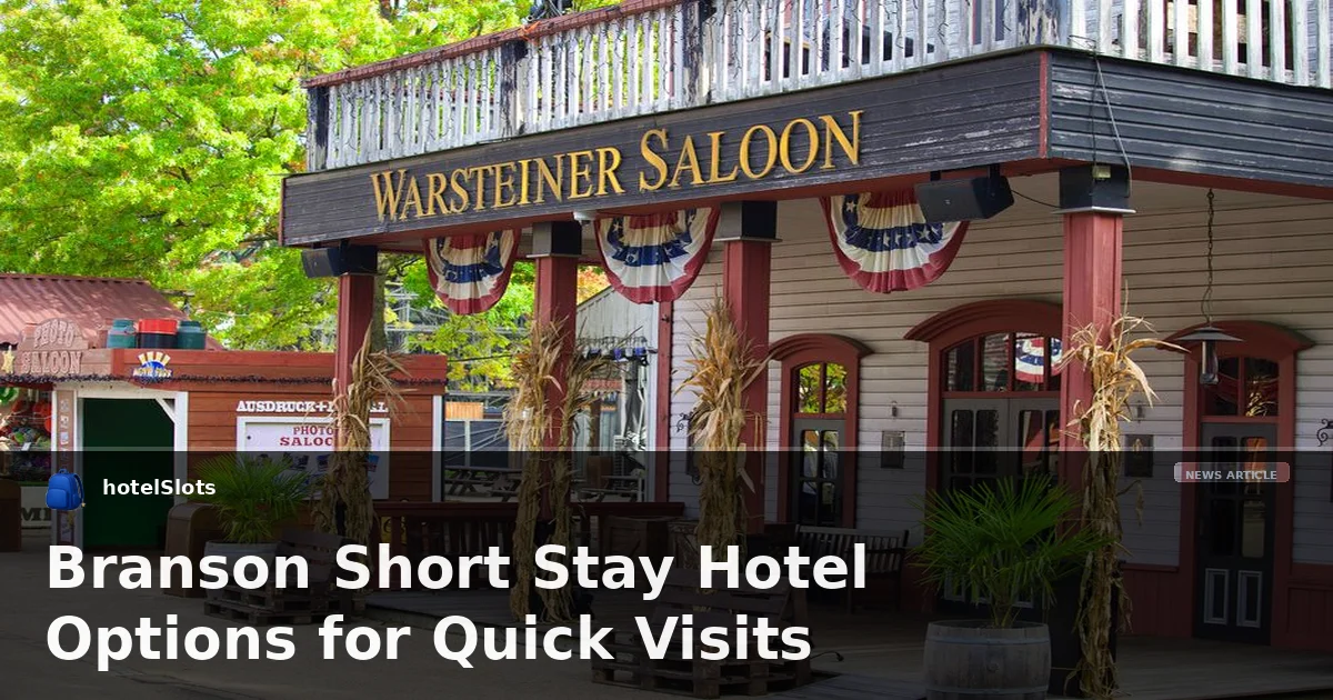 Branson Short Stay Hotel Options for Quick Visits
