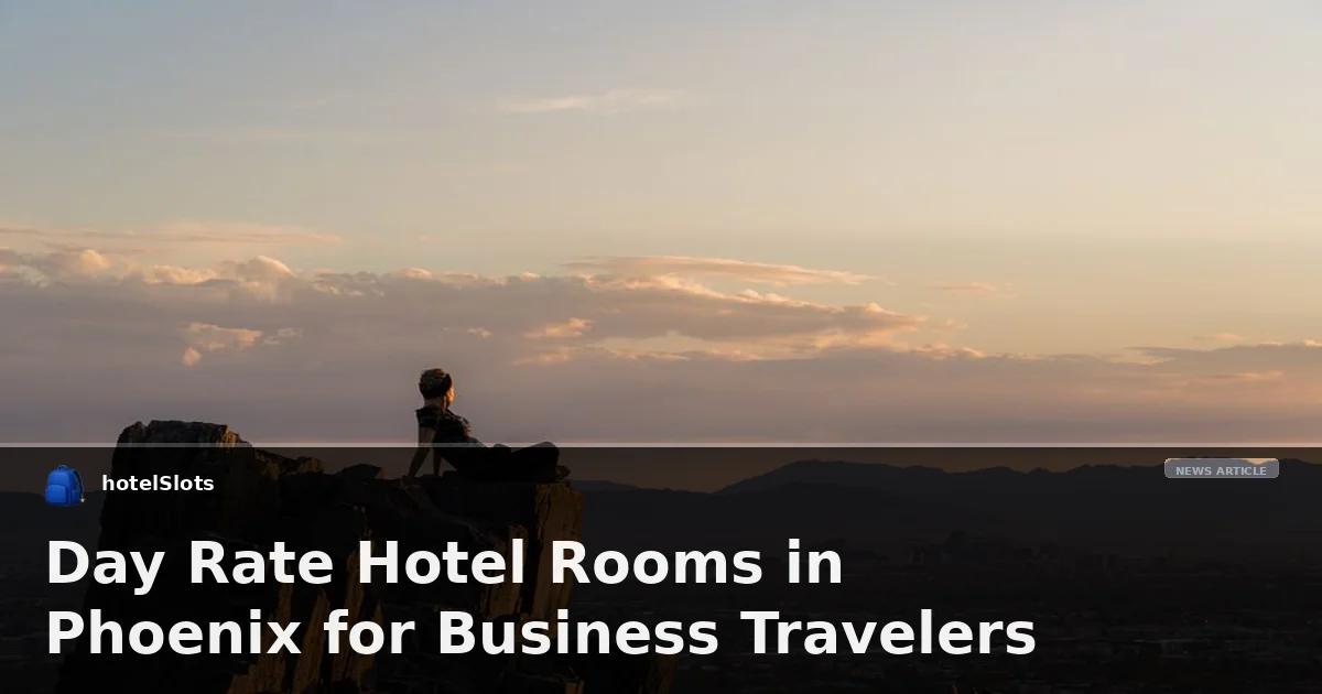 Day Rate Hotel Rooms in Phoenix for Business Travelers