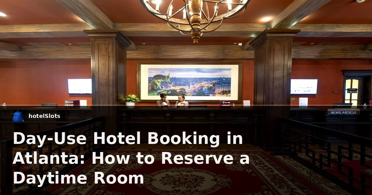 Day-Use Hotel Booking in Atlanta: How to Reserve a Daytime Room