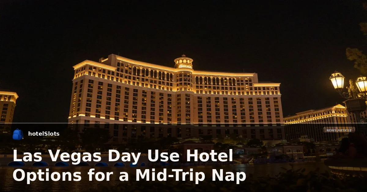 Las Vegas Day Use Hotel Options for a Mid-Trip Nap