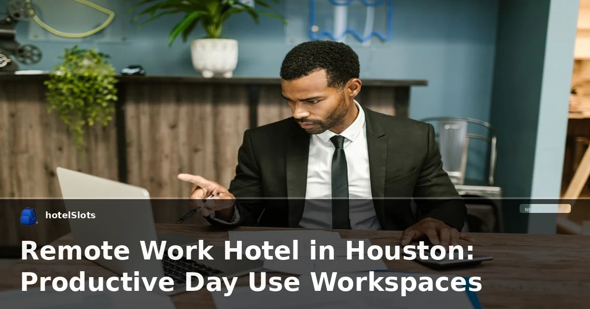 Remote Work Hotel in Houston: Productive Day Use Workspaces