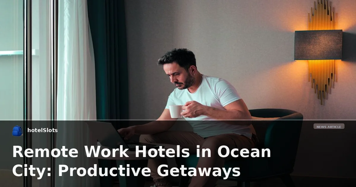Remote Work Hotels in Ocean City: Productive Getaways