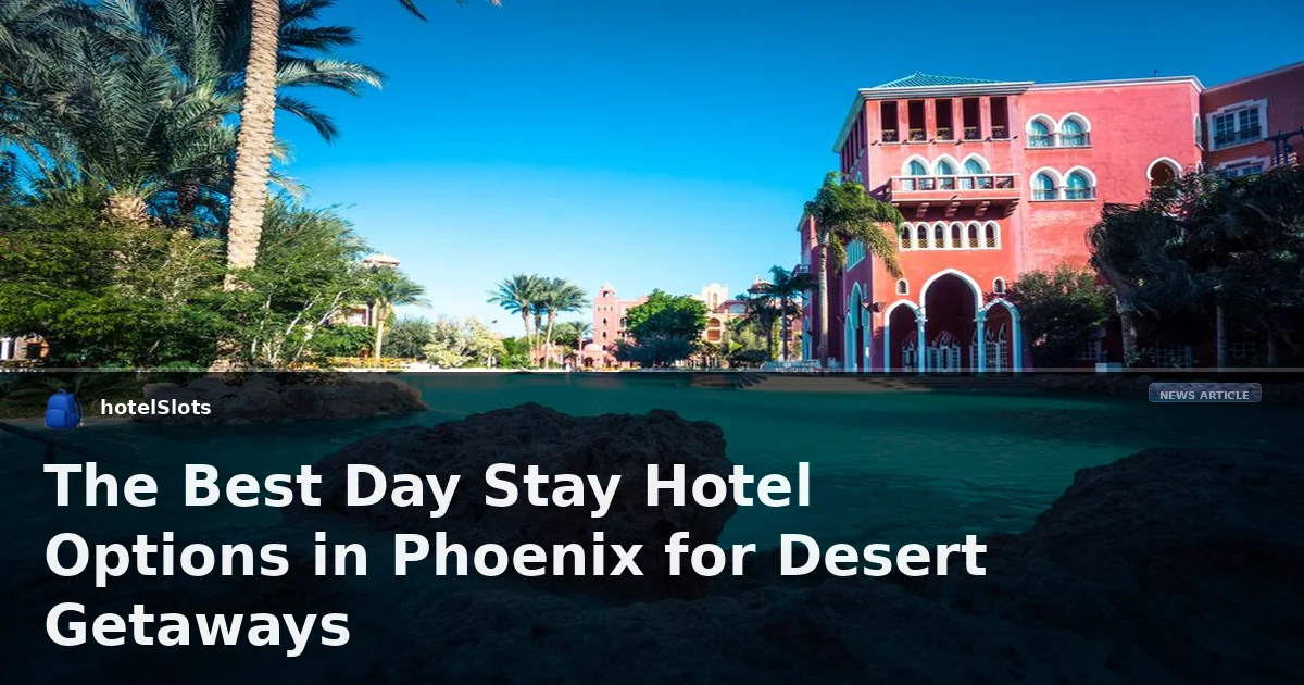 The Best Day Stay Hotel Options in Phoenix for Desert Getaways