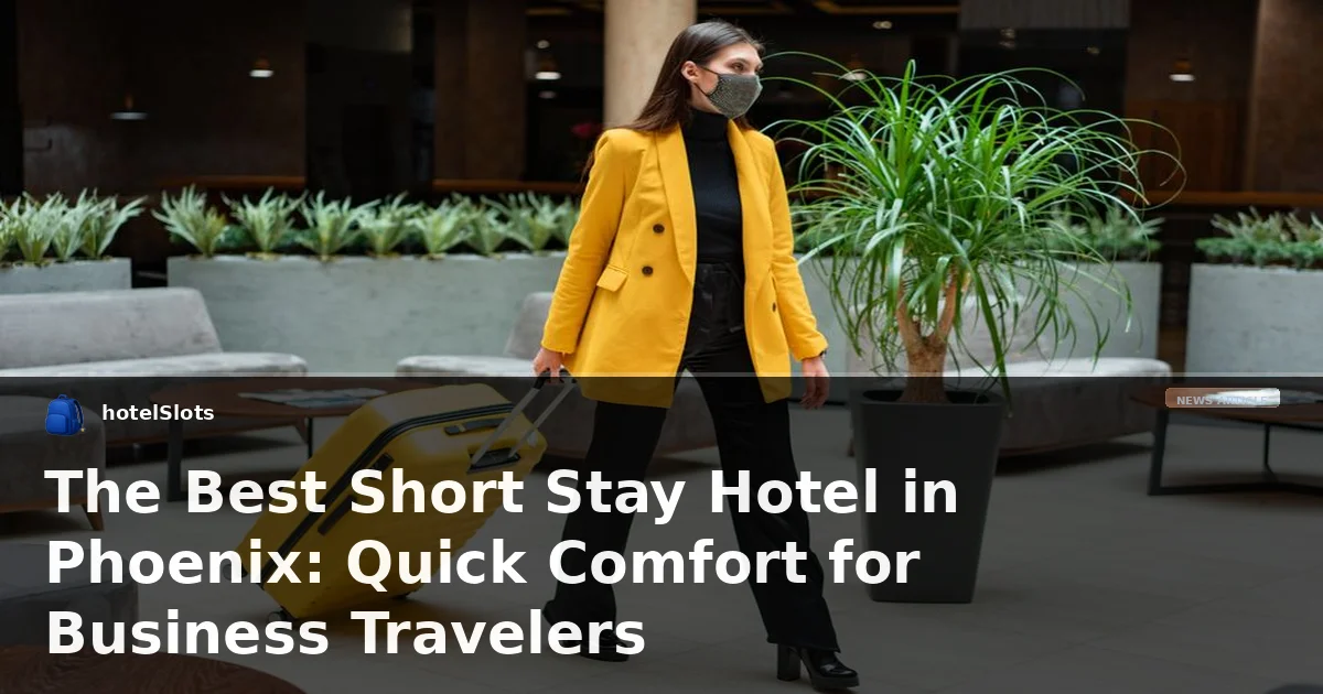 The Best Short Stay Hotel in Phoenix: Quick Comfort for Business Travelers