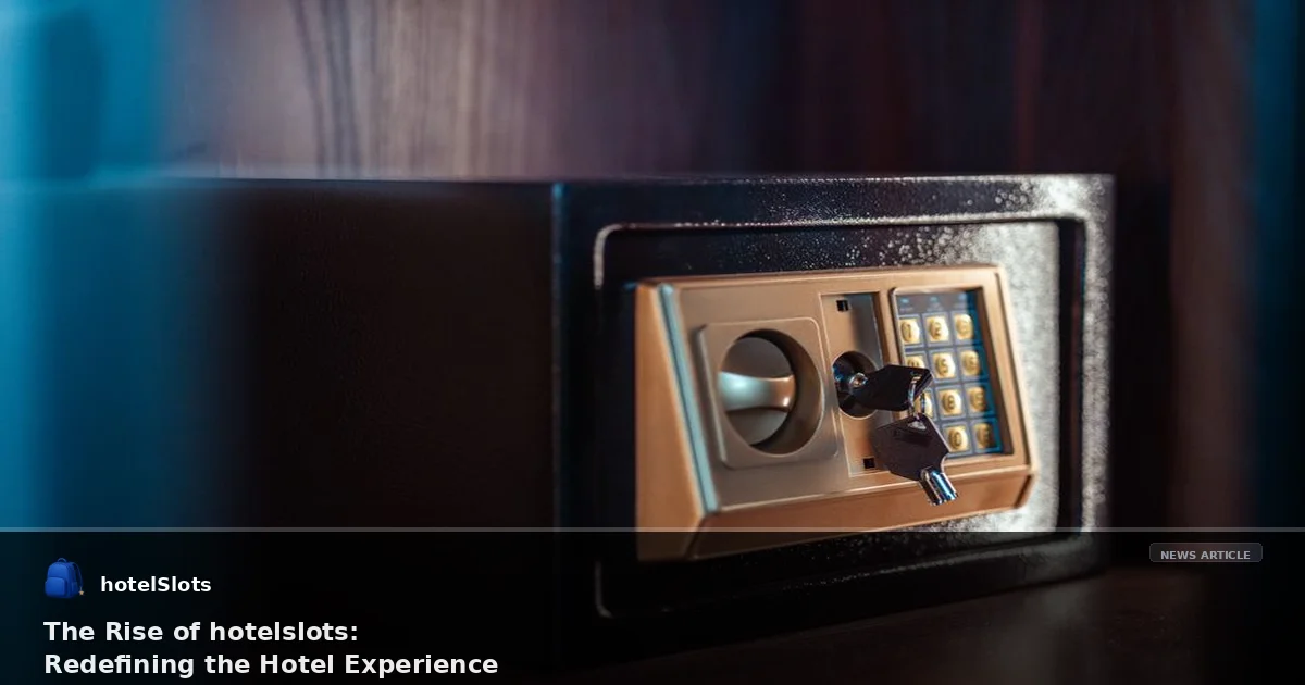 The Rise of hotelslots: Redefining the Hotel Experience