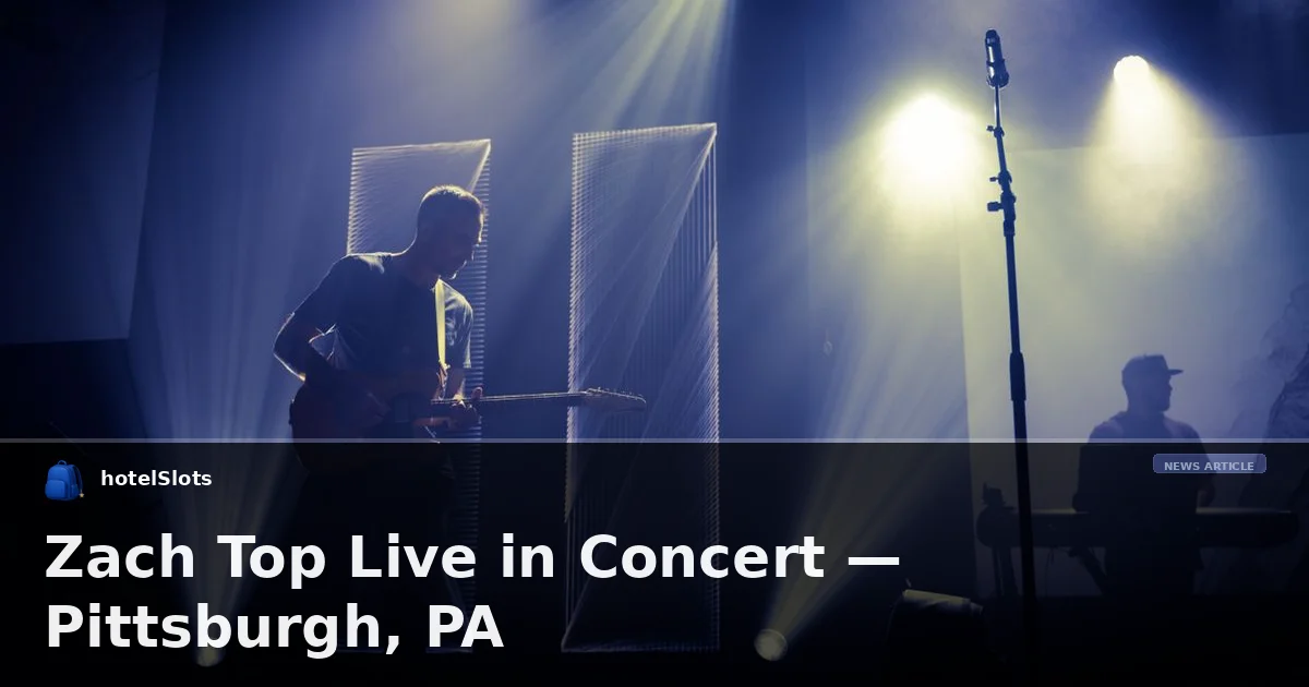 Zach Top Live in Concert — Pittsburgh, PA