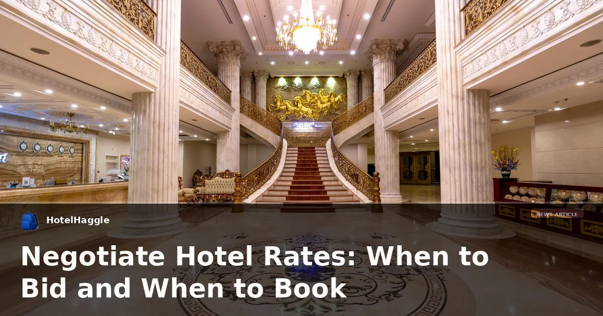 Negotiate Hotel Rates: When to Bid and When to Book